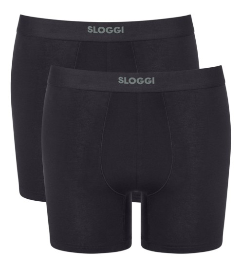 Sloggi men Ever Ease Short Boxer  2 Τεμάχια Μαύρα