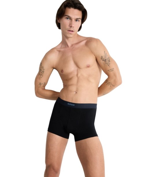 Sloggi men Ever Ease Short Boxer  2 Τεμάχια Μαύρα