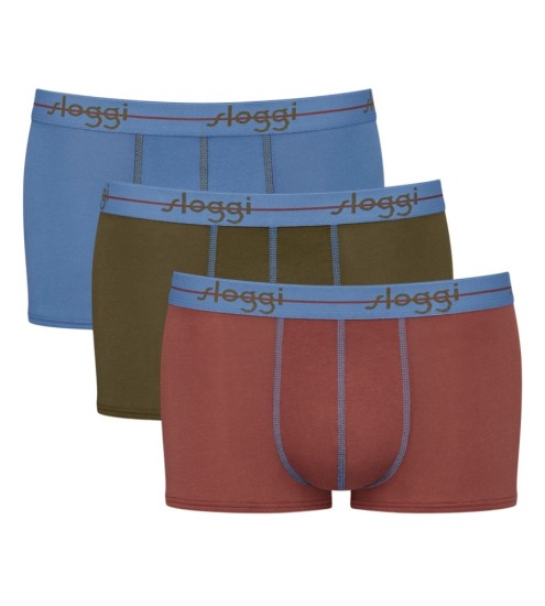 Sloggi men Start Hipster 3 Τεμάχια Χακί - Ραφ - Κεραμιδί