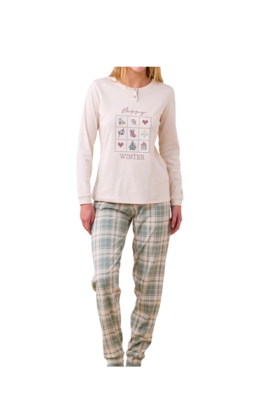 Noidinotte Γυναικεία Χειμερινή Πιτζάμα Μπορντό FA9282 Noidinotte Γυναικεία Χειμερινή Πιτζάμα Μπορντό FA9282