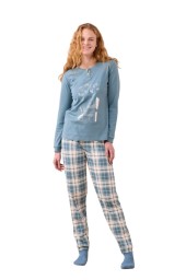 Noidinotte Γυναικεία Χειμερινή Πιτζάμα Μέντα FA9278 Noidinotte Γυναικεία Χειμερινή Πιτζάμα Μέντα FA9278