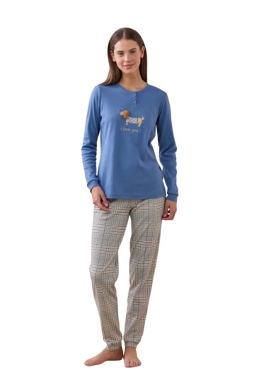 Noidinotte Γυναικεία Χειμερινή Πιτζάμα Ραφ FA9253 Noidinotte Γυναικεία Χειμερινή Πιτζάμα Ραφ FA9253