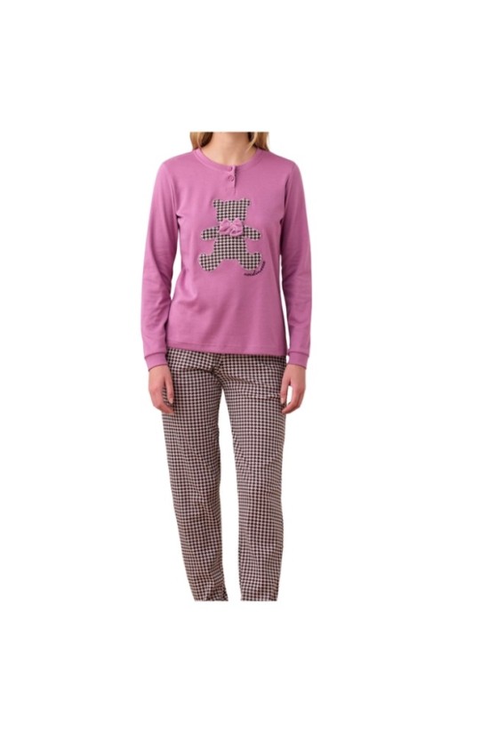 Noidinotte Γυναικεία Χειμερινή Πιτζάμα Σάπιο Μήλο  FA9244