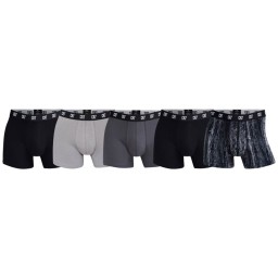 CR07 Ανδρικά Boxer 5 Τεμάχια Μαύρα-Ανθρακί-Γκρι-Εμπριμέ 2901