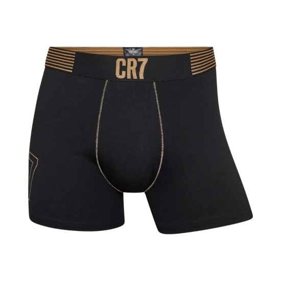 CR7 Ανδρικά Boxer 2 Τεμάχια Μαύρο-Γκρι 2115