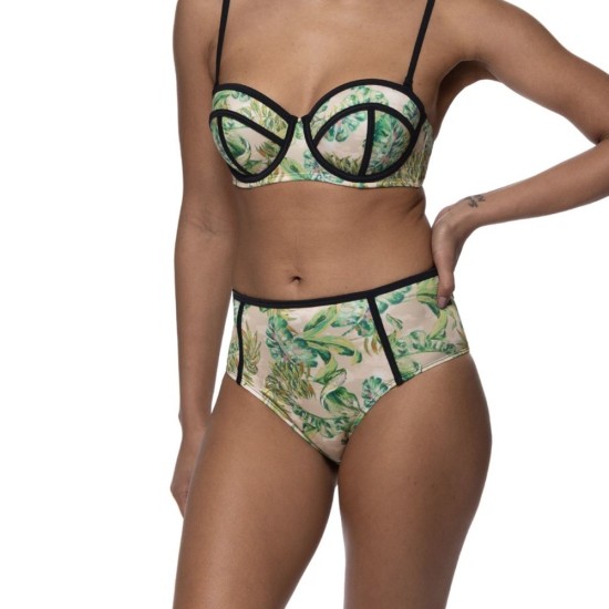 Dorina Mokolo Ψηλόμεσο Slip Bikini Green