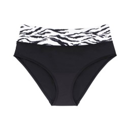 Dorina Burdine Hipster Bikini Μαύρο-Zebra Print