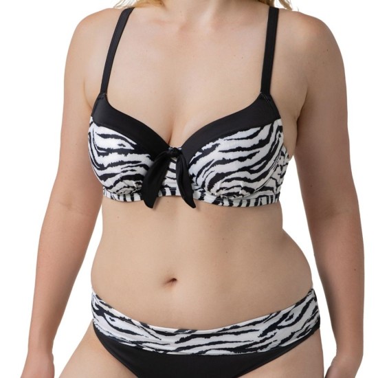 Dorina Burdine Bikini Top Μαύρο-Zebra Print