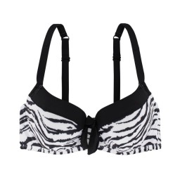 Dorina Burdine Bikini Top Μαύρο-Zebra Print