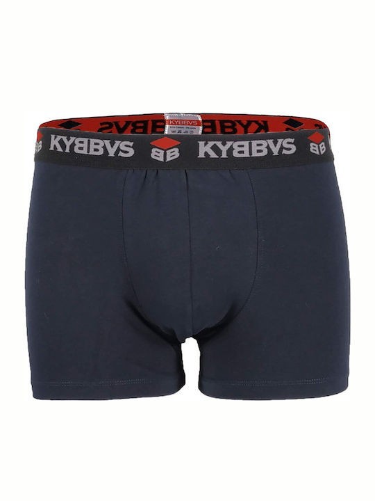 Kybbvs Ανδρικά Boxer 2 Τεμάχια Μπλε-Γκρι KB902