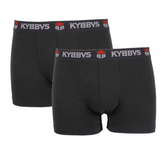 Kybbvs Ανδρικά Boxer 2 Τεμάχια Μαύρα KB902