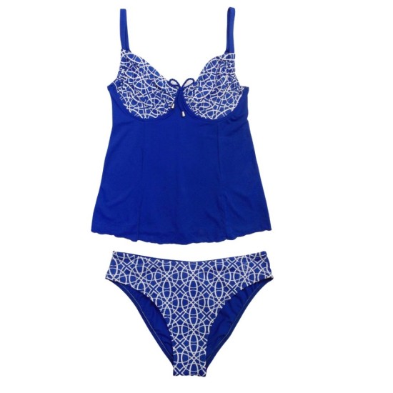 Linea Print HD330 Tankini-Slip Petrol