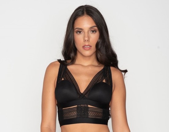 Luna Scandal Γυναικείο Bralette Μαύρο 14200