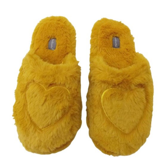 Noidinotte Γυναικείες Χειμερινές Παντόφλες Κίτρινες PF2316