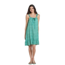 Noidinotte Φόρεμα Θαλάσσης Πράσινο Λεοπάρ LA2854