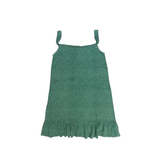 Noidinotte Φόρεμα Θαλάσσης Πράσινο Λεοπάρ LA2854