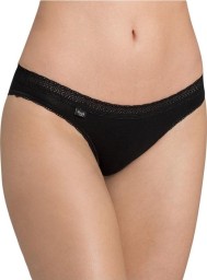 Sloggi Evernew Lace Γυναικείο Mini Slip Μαύρο