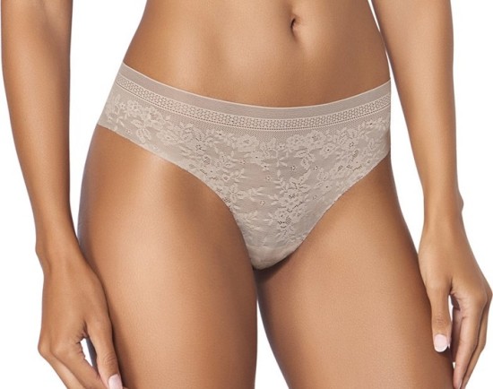 Sloggi Zero Lace H Γυναικείο Hipstring Χωρίς Ραφές Μόκα