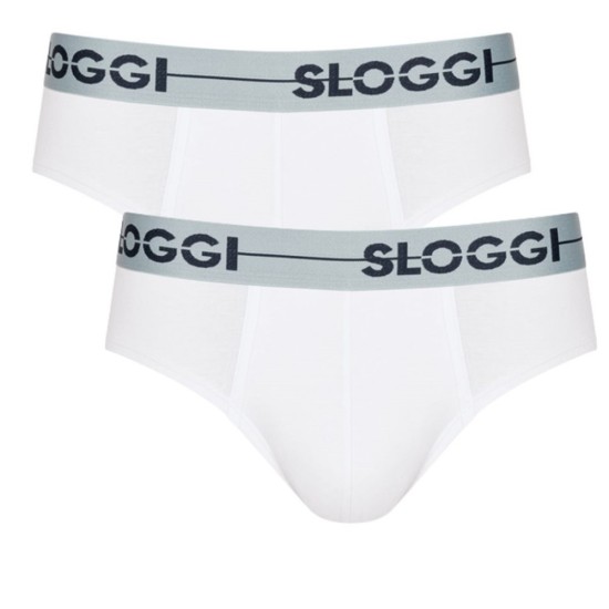 Sloggi Go H Mini Ανδρικά Slip 2 Τεμάχια Άσπρα