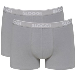 Sloggi Go ABC H Ανδρικά Short Boxer 2 Τεμάχια Γκρι