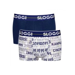 Sloggi Men Go Holiday Hipster 2Pack Μπλε-Λευκό