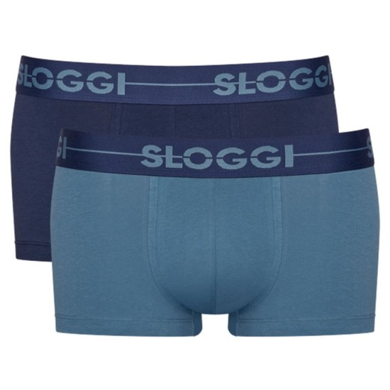 Sloggi Ανδρικά Boxer Go Hipster 2 Τεμάχια Μπλε