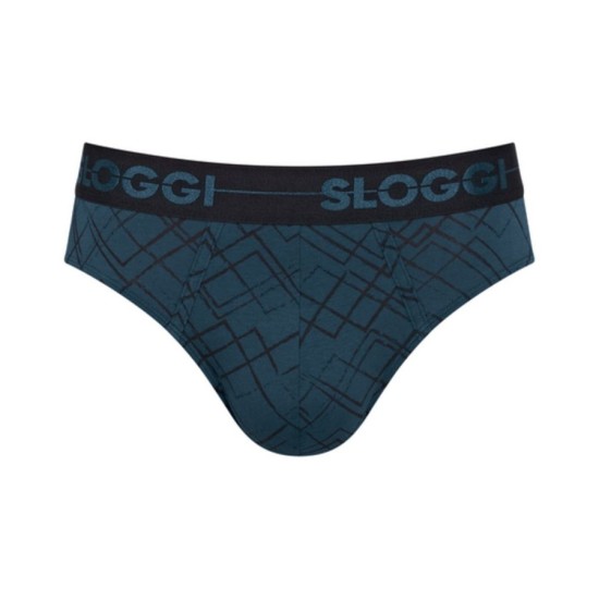 Sloggi men Go H Holiday Mini Slip 2 Τεμάχια Μαύρο-Πετρόλ