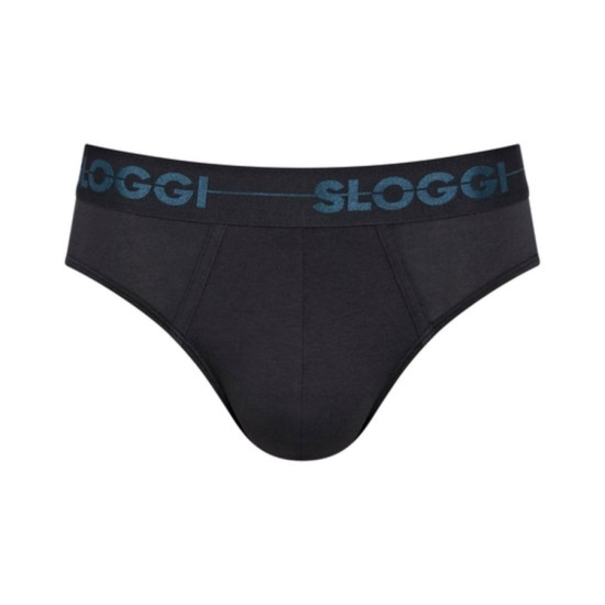 Sloggi men Go H Holiday Mini Slip 2 Τεμάχια Μαύρο-Πετρόλ