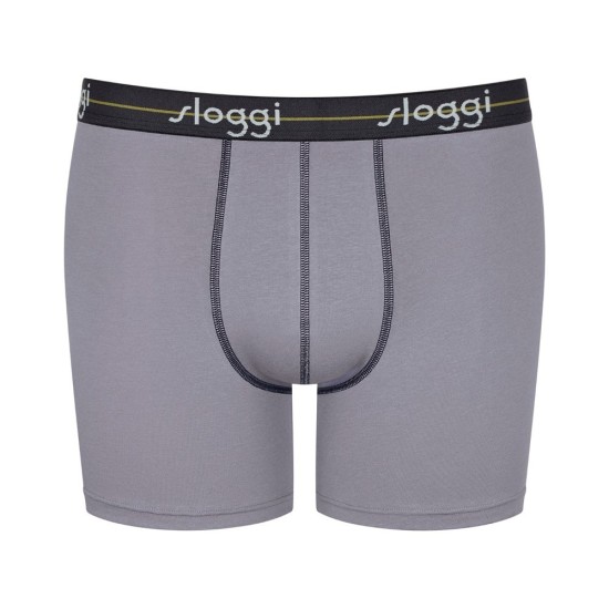 Sloggi men Start Short Boxer 2 Τεμάχια Γκρι-Χακί