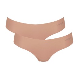 Sloggi Zero Microfibre Hipstring 2 Τεμάχια Σκούρο Μπεζ