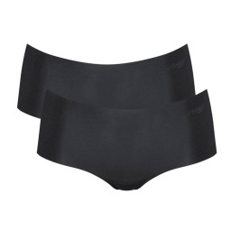 Sloggi Zero Microfibre H Short Slip 2 Τεμάχια Μαύρα