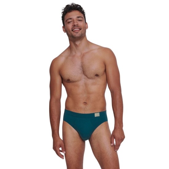 Sloggi men GO Natural Brief Slip 2 Τεμάχια Πετρόλ-Γκρι