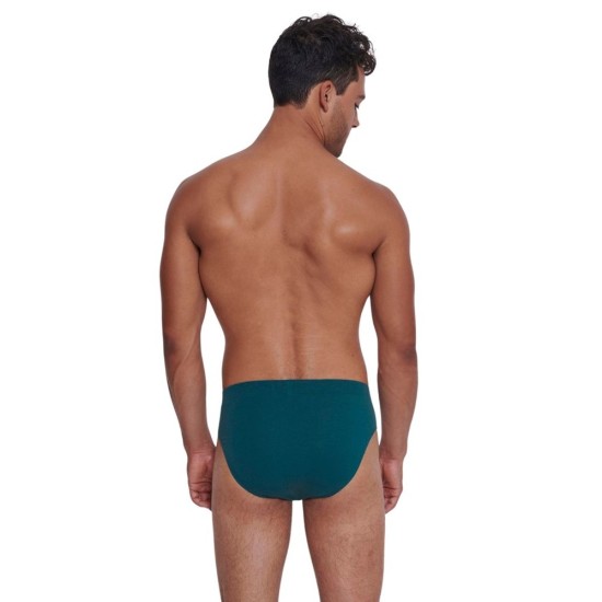 Sloggi men GO Natural Brief Slip 2 Τεμάχια Πετρόλ-Γκρι