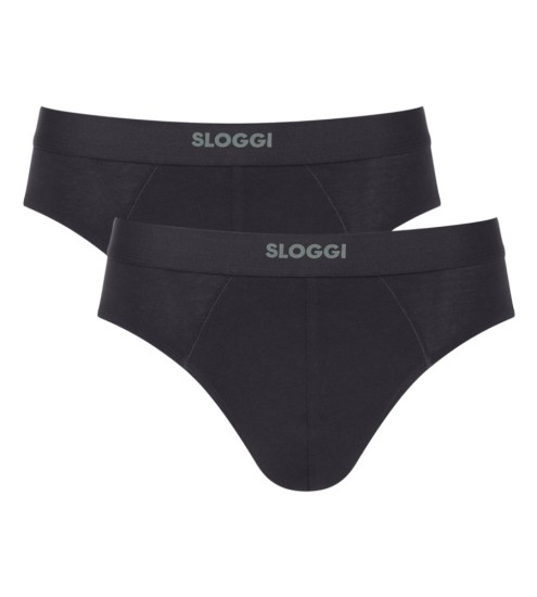 Sloggi men Slip Ever Ease Brief 2 Τεμάχια Μαύρα