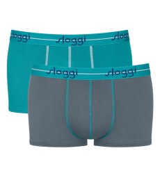 Sloggi men Start Hipster 2 Τεμάχια Γκρι - Τιρκουάζ