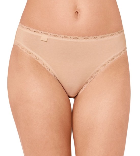 Sloggi 24/7 Cotton Lace Γυναικεία Tai 3 Τεμάχια Μπεζ