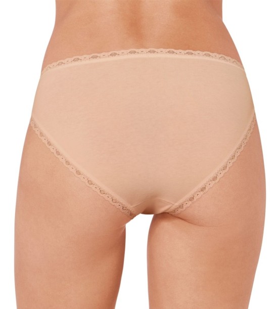 Sloggi 24/7 Cotton Lace Γυναικεία Tai 3 Τεμάχια Μπεζ